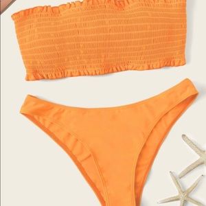 SHEIN orange swimsuit